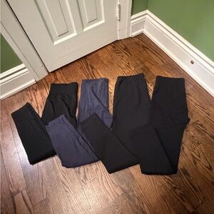 Set of Black and Dark Gray Leggings